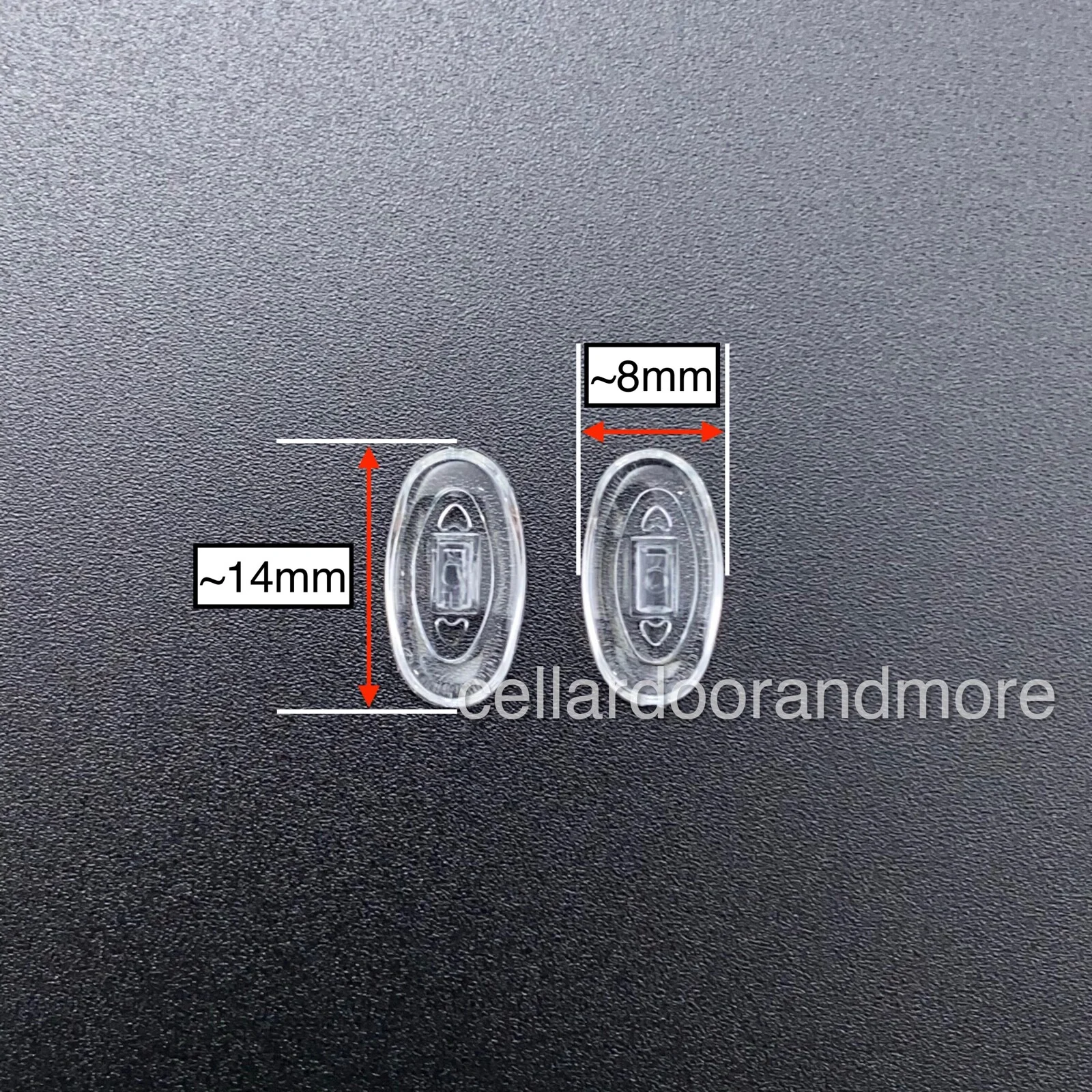 Replacement Nose Pads for Flexon Eyeglasses & Sunglasses Oval Push-In FX-22 2