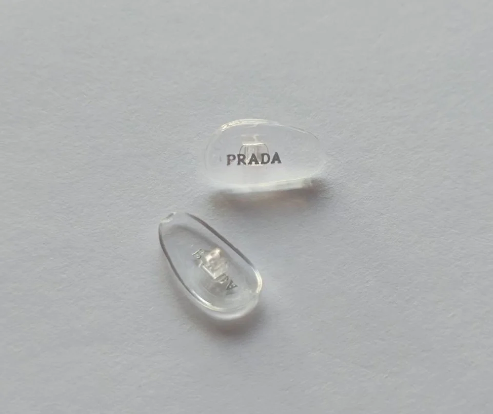Replacement Screw-in Nose Pads for PRADA Eyeglasses/Sunglasses W/ Screws Silver 4