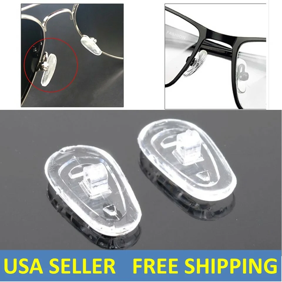 Replacement Tom ford Soft Silicone Nose Pads Eye Glasses Sunglasses Screw In