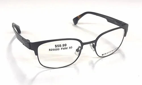 REPUBLICA BOSTON Eyeglass Frames 50-19-135 Black/Brown Quality Eyeglasses New