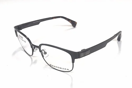 REPUBLICA BOSTON Eyeglass Frames 50-19-135 Black/Brown Quality Eyeglasses New 2