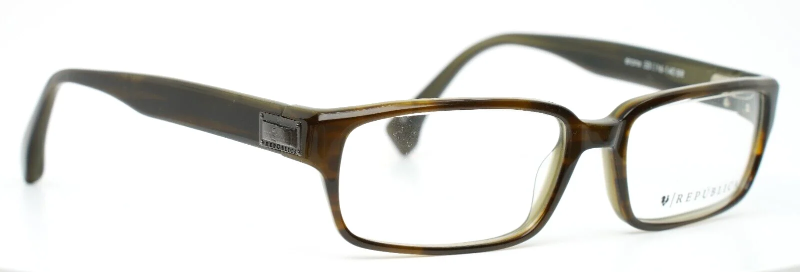 REPUBLICA Bronx BR Brown Mens Rectangle Full Rim Eyeglasses Frame 53-16-140 B:30 3