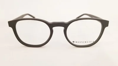 REPUBLICA Louisville eyeglasses Frame Black 49mm MEN Designer Optical Oval 2