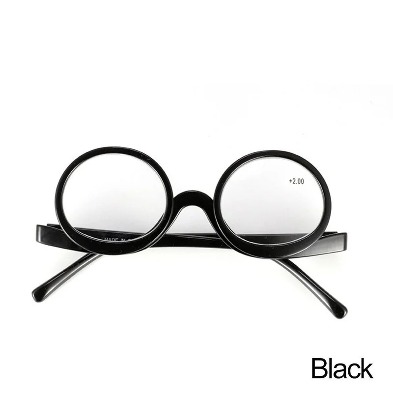 Resin Frame Makeup Eyewear Folding Clamshell Reading Glasses Presbyopic Glasses 3