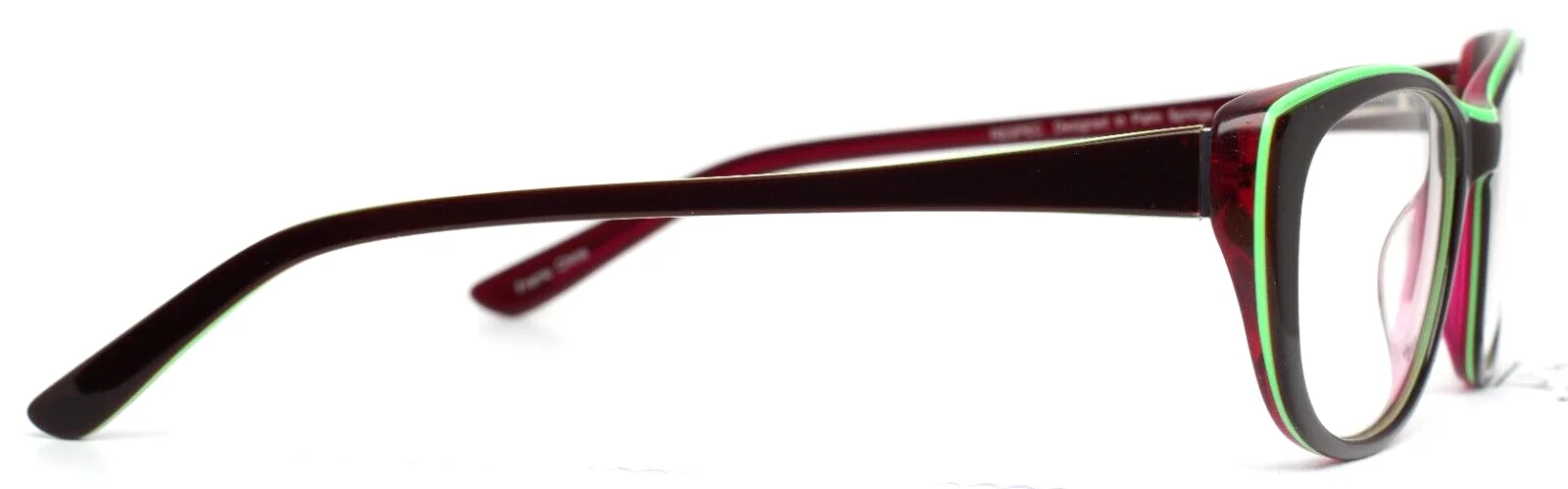 RESPEC RES-16-20 Brown Teal Purple Womens Semi Cat Eye Eyeglasses 51-18-140 B:38 4