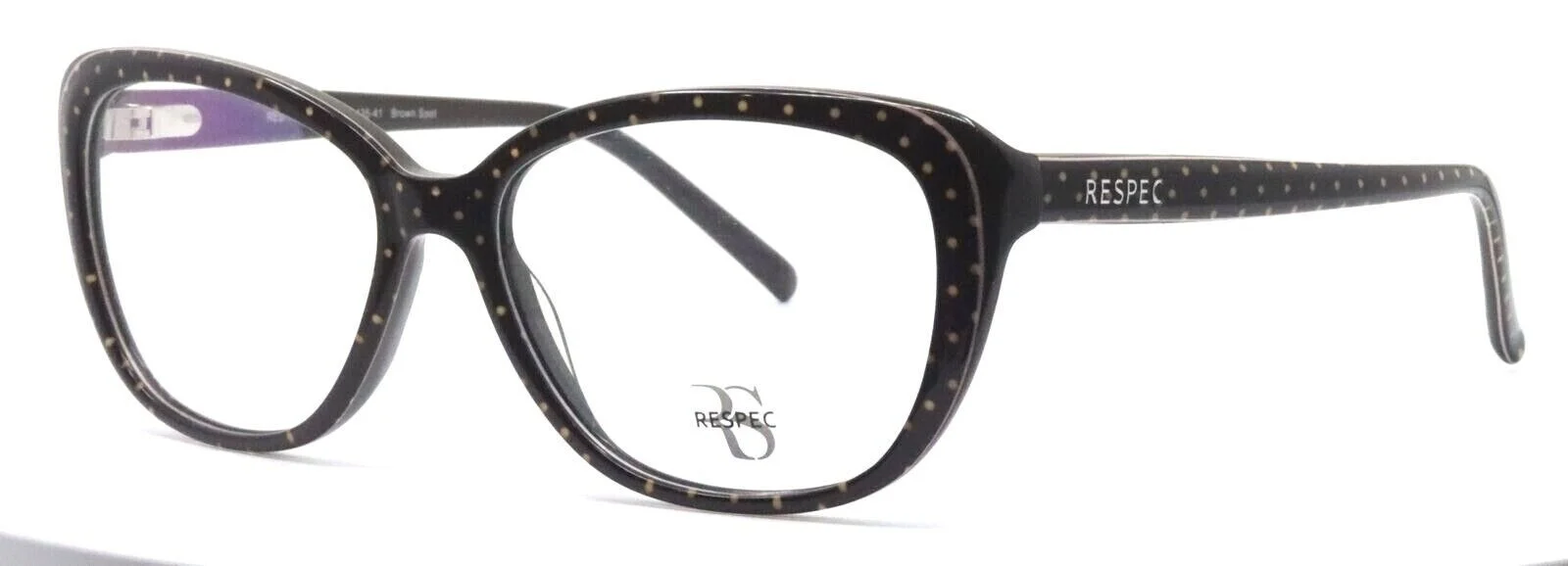 RESPEC RES-18-09 Brown Spot Cat Eye Womens Full Rim Eyeglasses Frames 53-15-135
