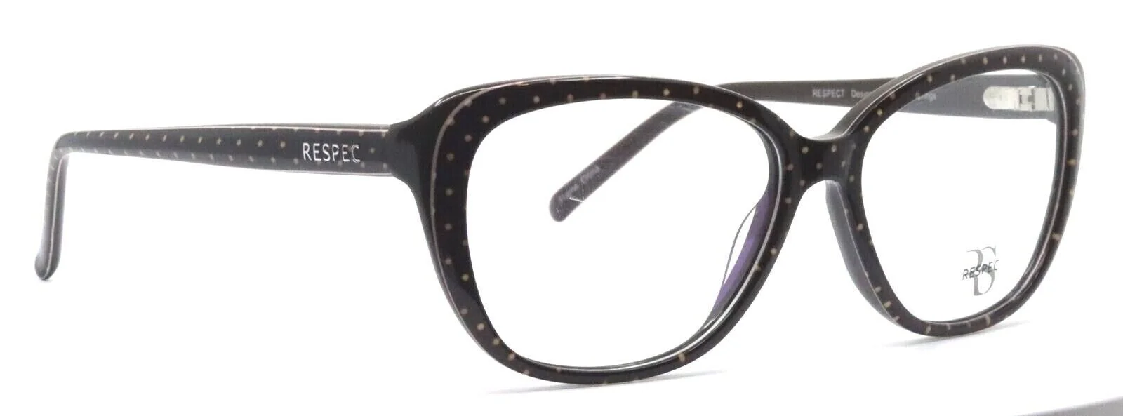 RESPEC RES-18-09 Brown Spot Cat Eye Womens Full Rim Eyeglasses Frames 53-15-135 3