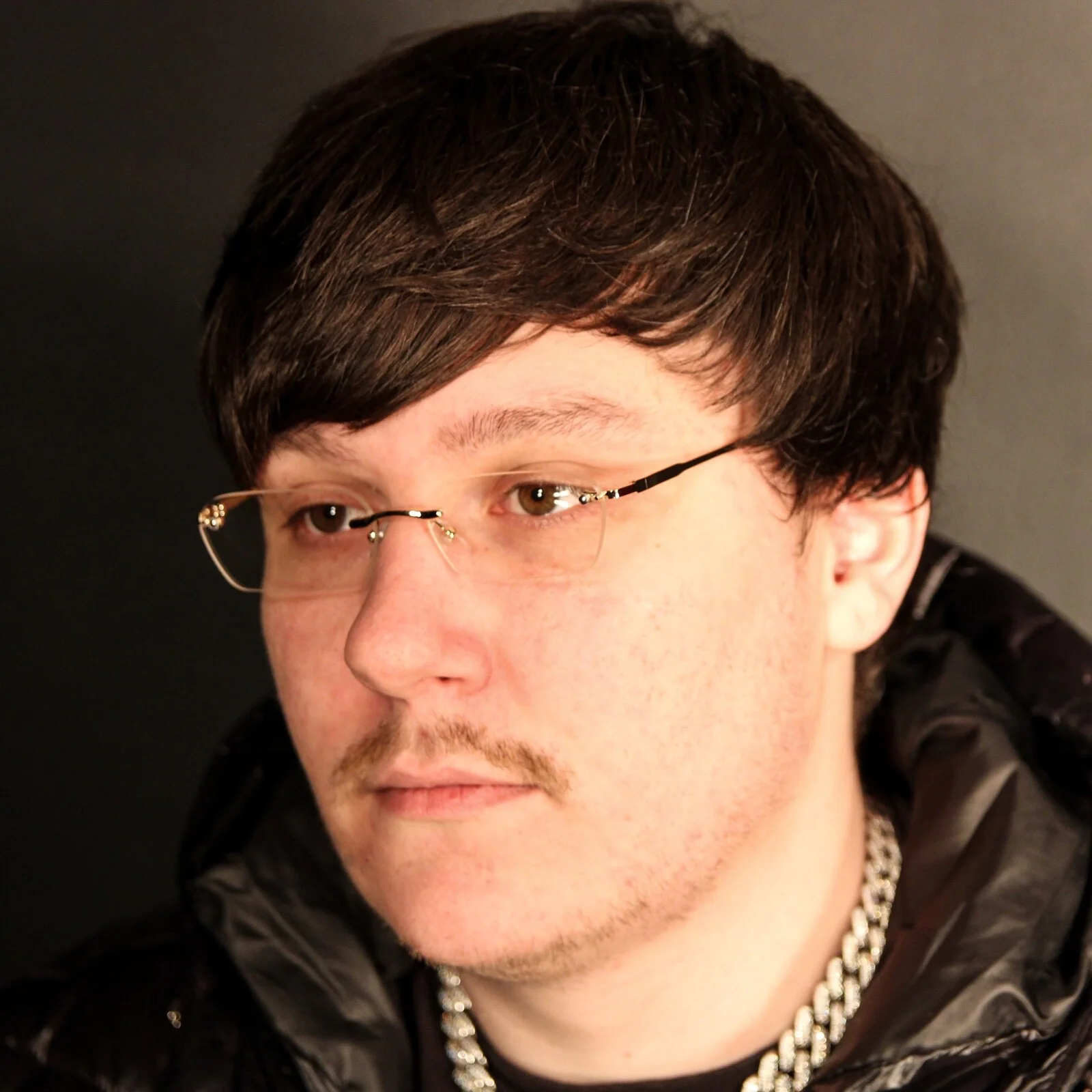 Retro Men’s Fashion Rimless Clear Lens Buffs Gold Luxury Vintage Glasses 2