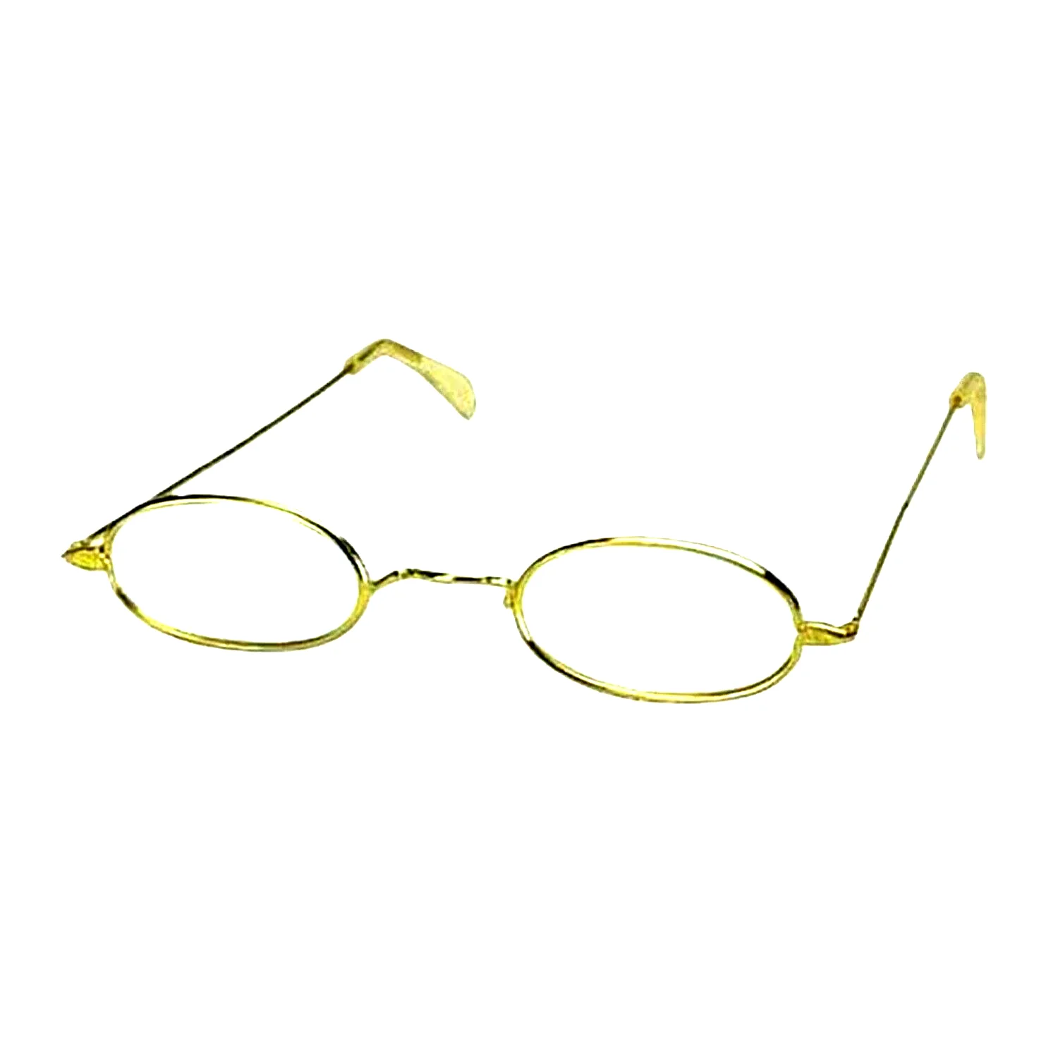 Retro MRS SANTA SMALL OVAL GLASSES Gold Granny Cosplay Party Novelty-CLEAR LENSE 4