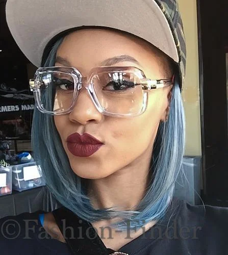 Retro Oversized Large Thick Rectangular Square Aviator Gazella EyeGlasses Frames