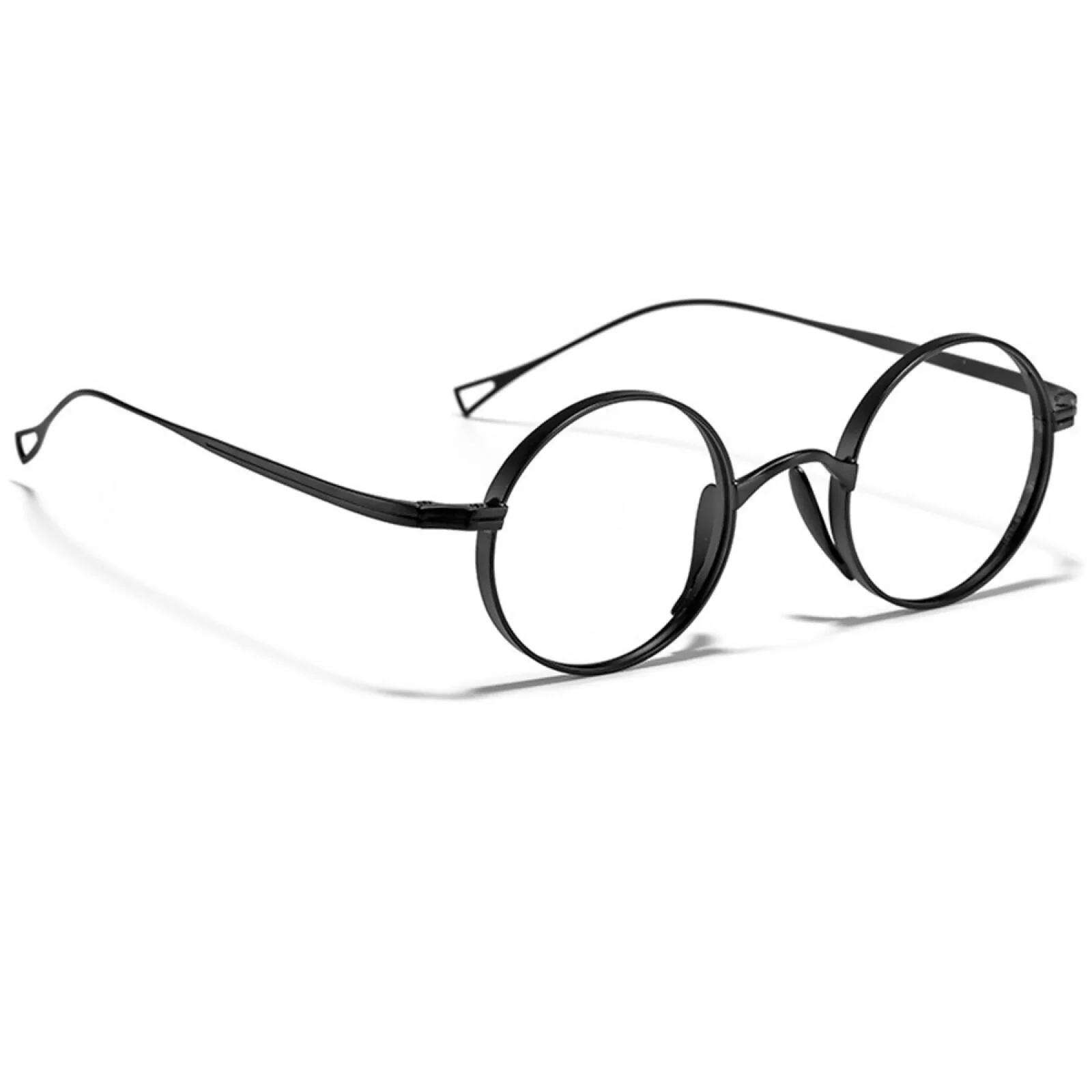 Retro Round Eyeglass Frames Pure Titanium Glasses Men Women Lightweight Fashion