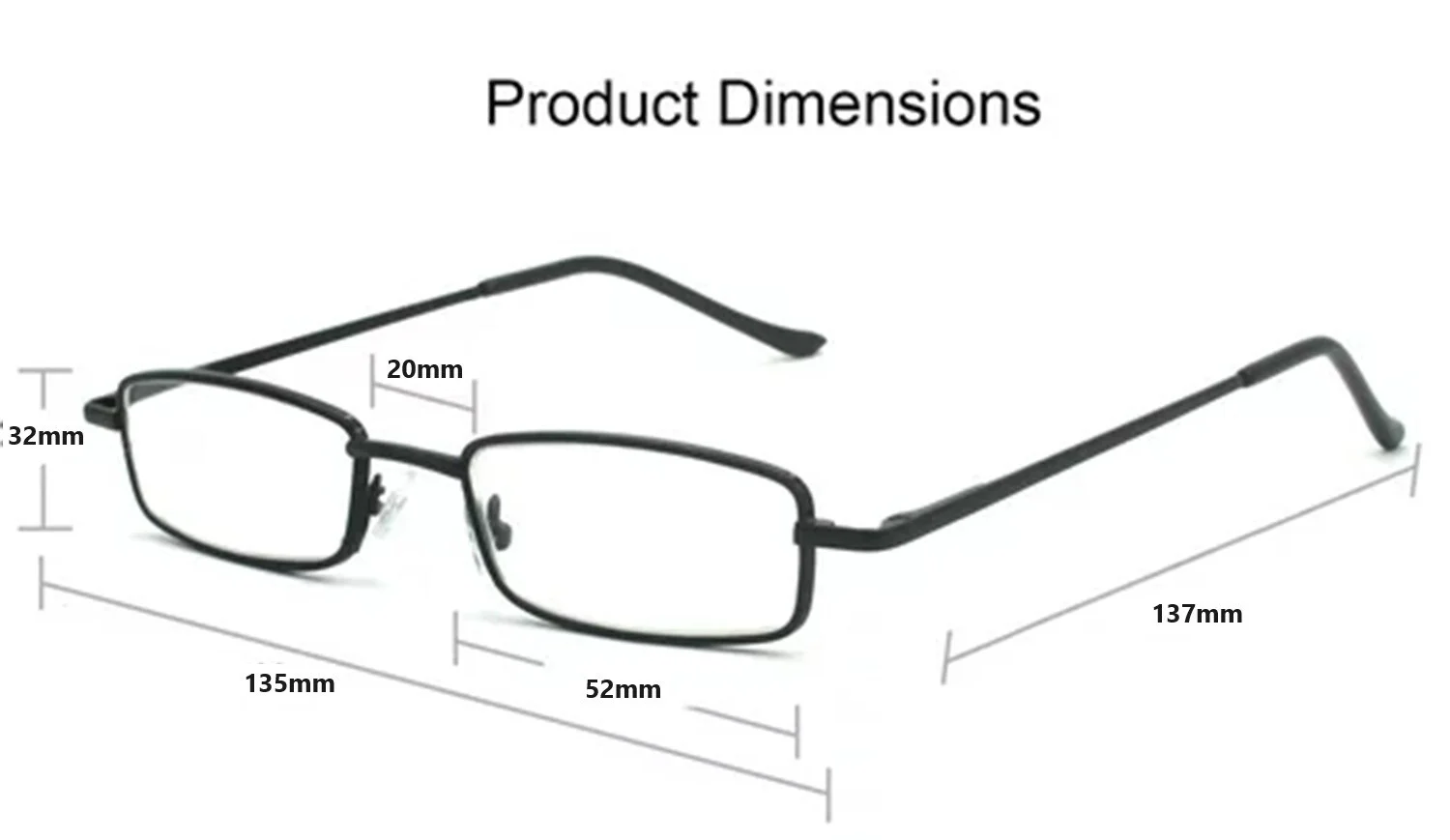 Retro SANTA RECTANGULAR GLASSES Gold Wire Frame Adult Cosplay Novelty-CLEAR LENS 3