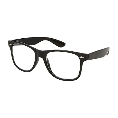 RETRO Unisex Men Women Nerd Geek Oversized Large Frame Clear Lens Eye Glasses 2