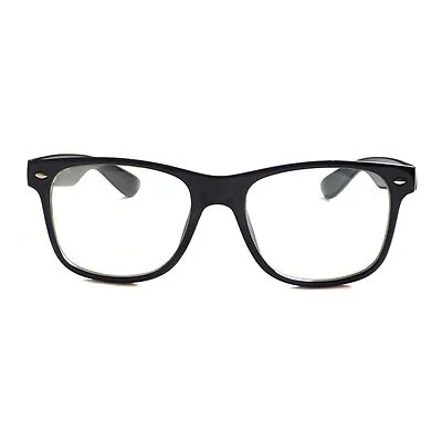 RETRO Unisex Men Women Nerd Geek Oversized Large Frame Clear Lens Eye Glasses 3