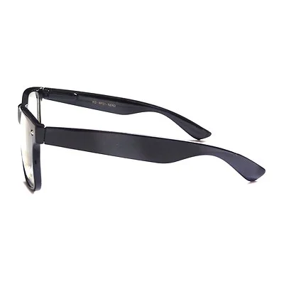 RETRO Unisex Men Women Nerd Geek Oversized Large Frame Clear Lens Eye Glasses 4