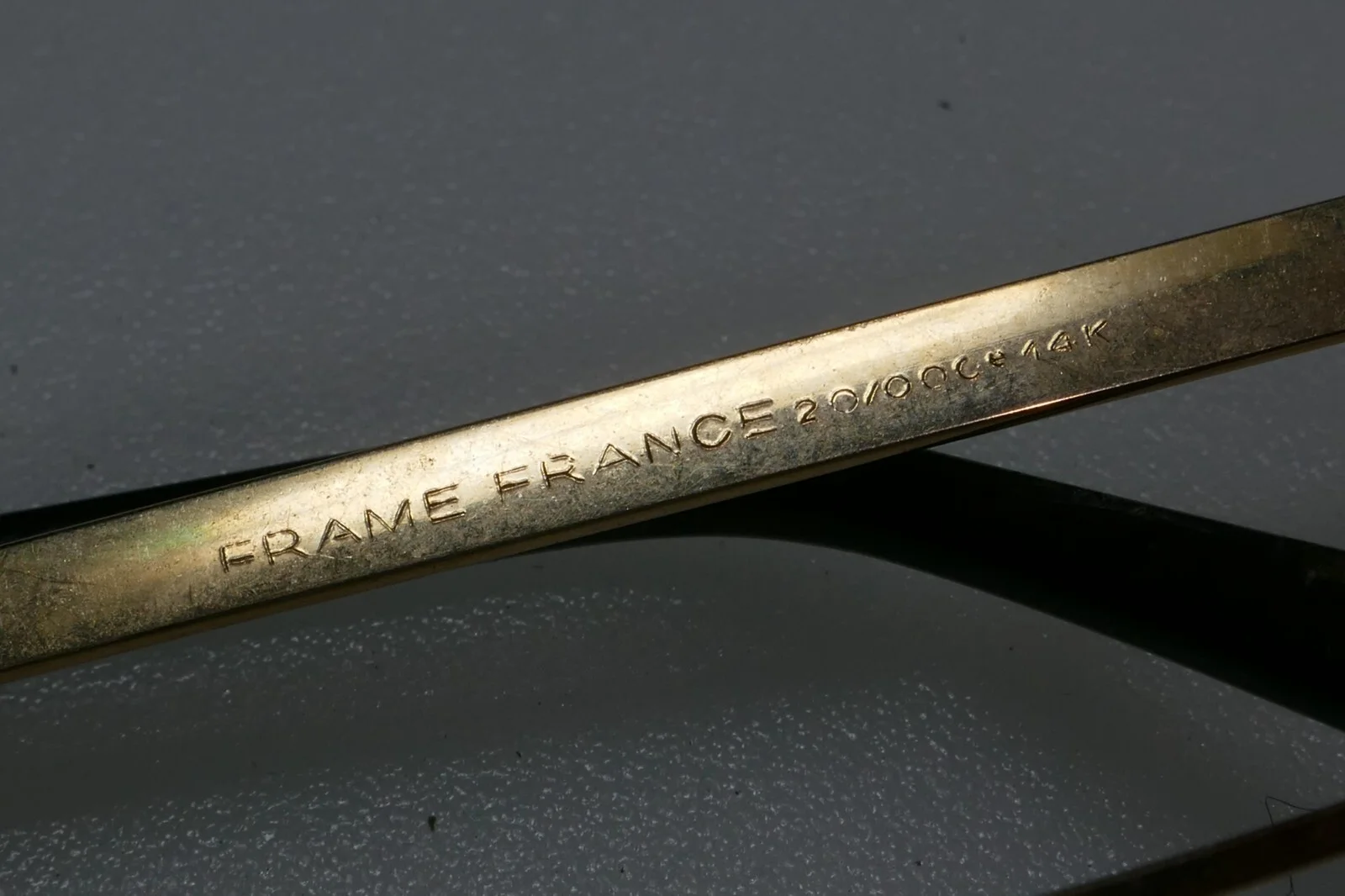 Retro Vintage 14K Gold Filled French Eyeglass Frames 3