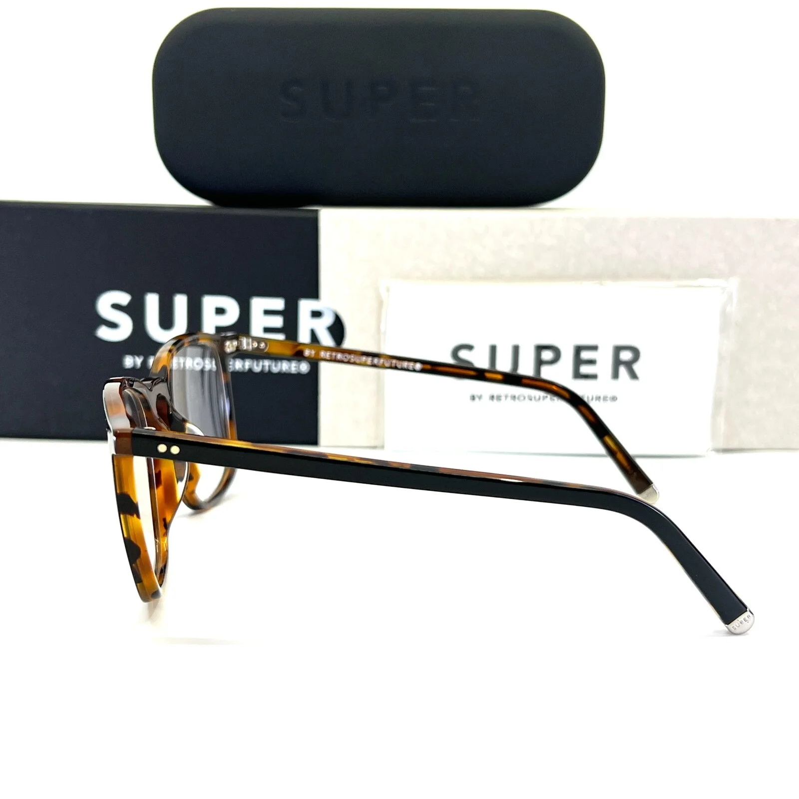 RETROSUPERFUTURE 7PM/D3/T Eyeglasses Brown Tortoise Frames 48-19 145 mm 3