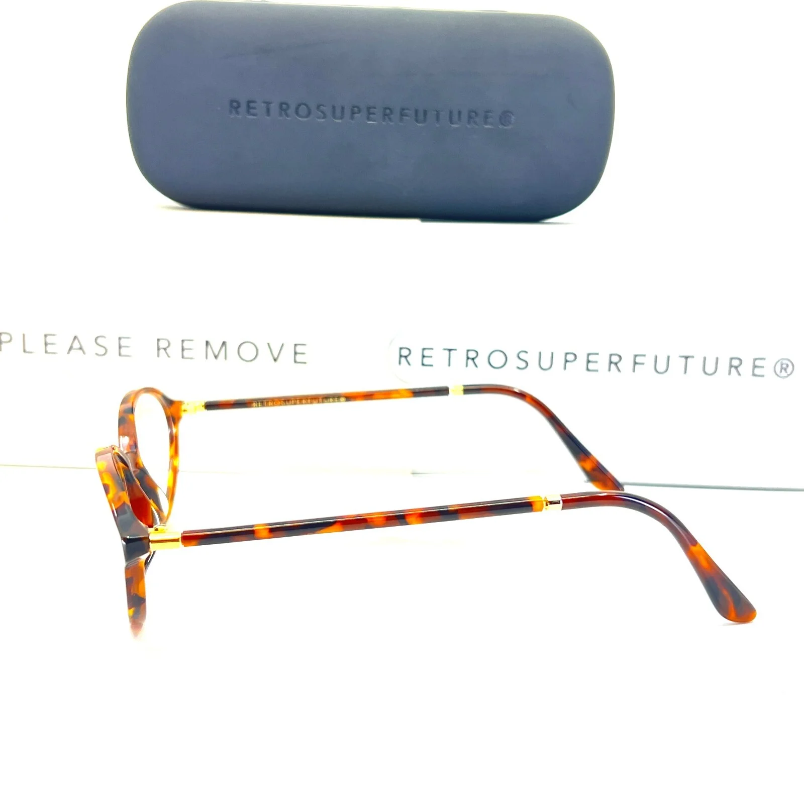 RETROSUPERFUTURE AYQ/L/A14 Havana Eyeglasses Oval Tortoise Frames 52-18 145 mm 3