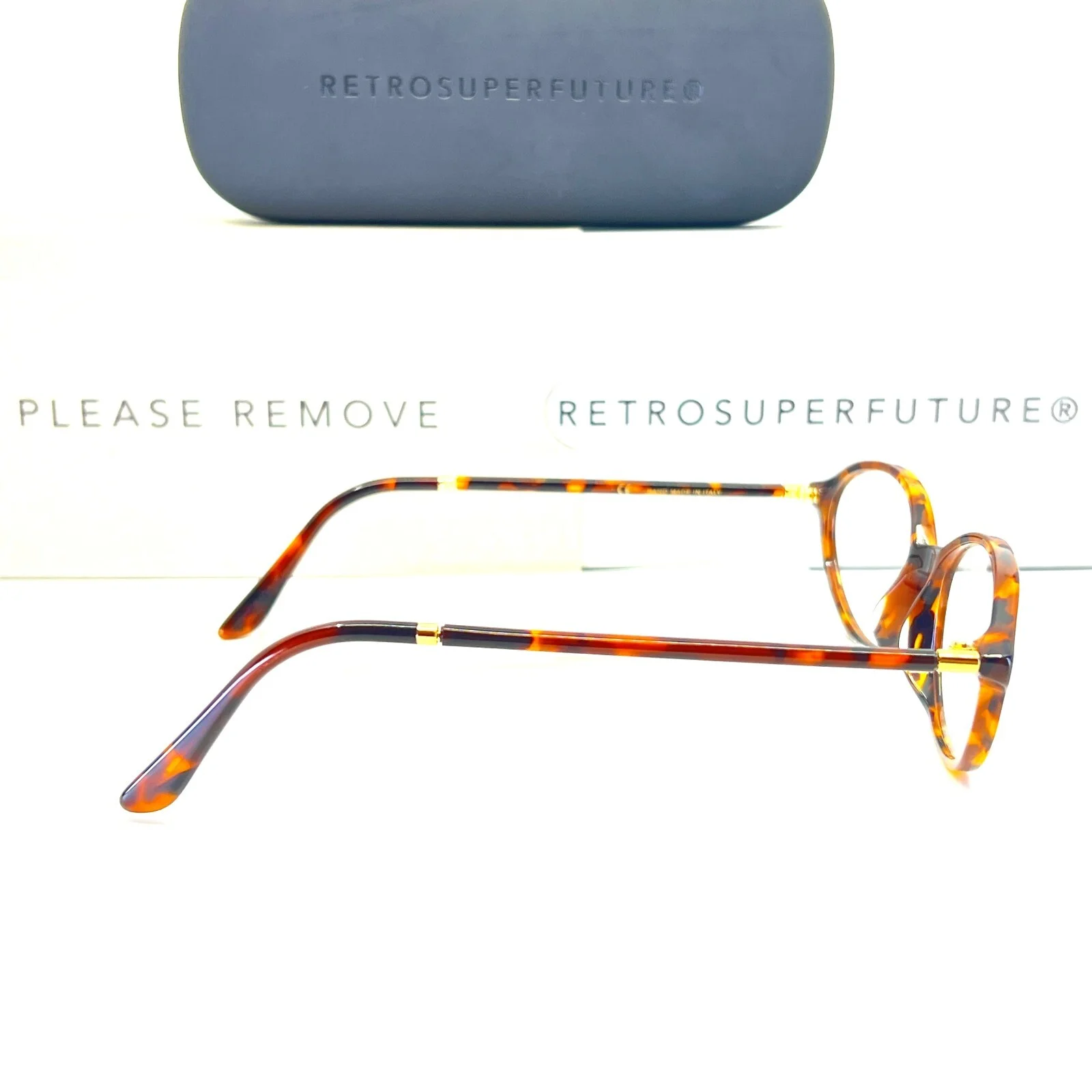 RETROSUPERFUTURE AYQ/L/A14 Havana Eyeglasses Oval Tortoise Frames 52-18 145 mm 4