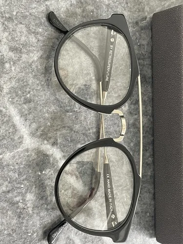 RETROSUPERFUTURE CGW/R Giaguaro Classic Eyeglasses Black Frames 48-20 145 mm 2