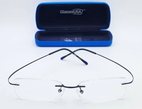 REVEL 35-000194 Rimless Blue 52×18-145 Frame Only Eyeglasses #3217