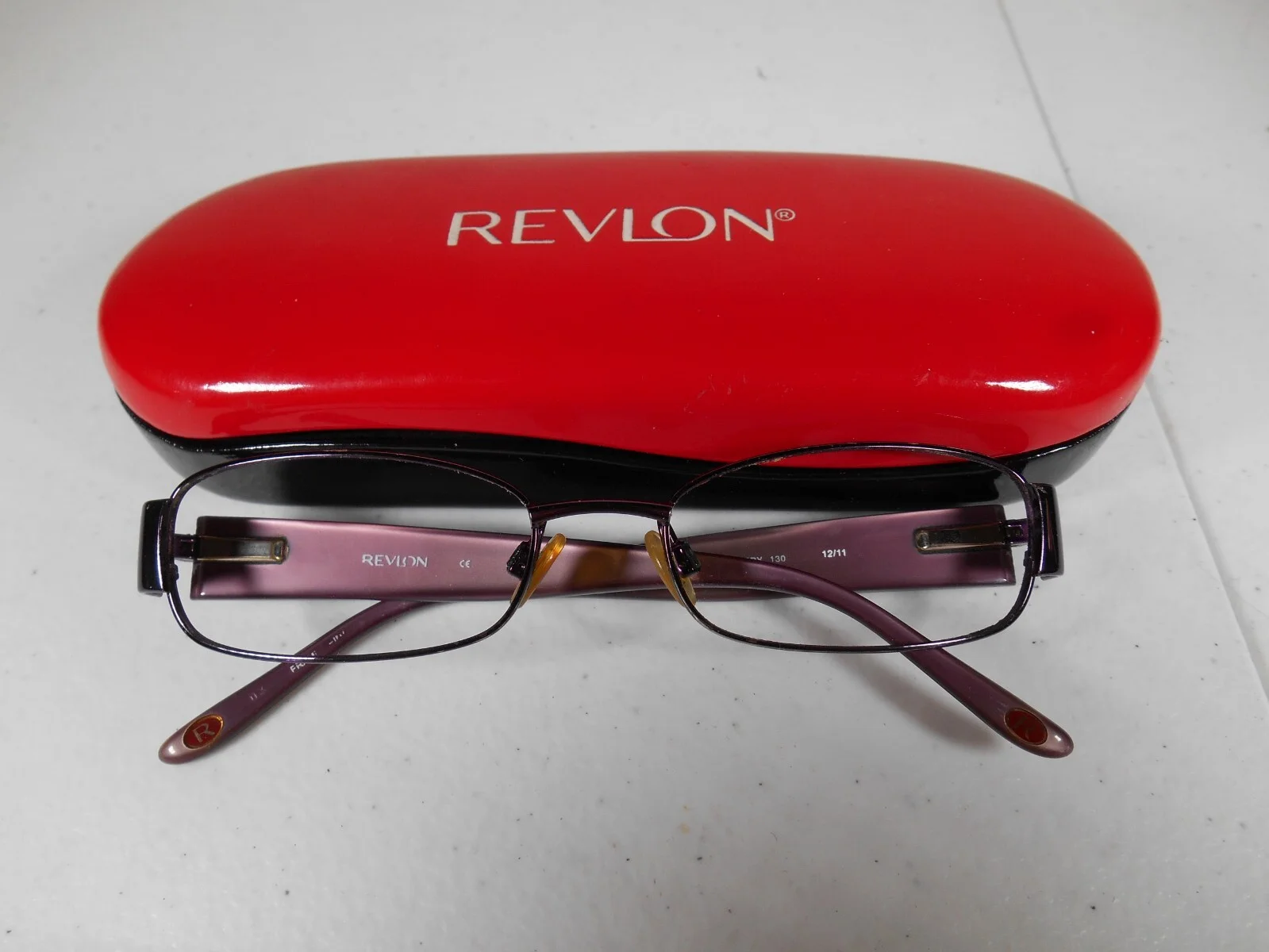 Revlon RV5008 (505) Half Rim Rectangle Eyeglasses Frames Only Plumberry 12/11