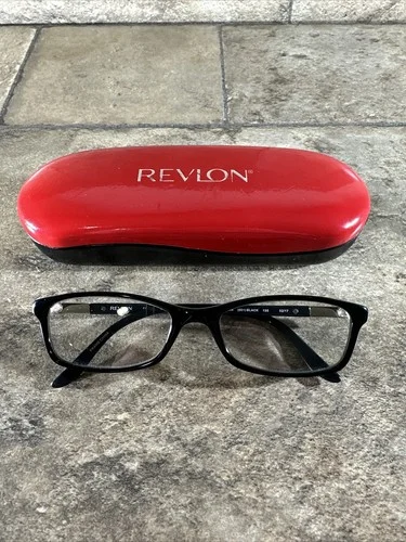 Revlon RV5044 001 Black Eyeglasses Frames With Case 50-17-135MM