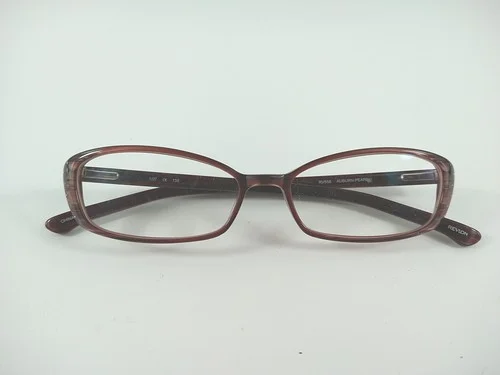 Revlon RV558 Auburn Pearl Red Eyeglasses Frame 52-15-135 Used Free Lens Wipes