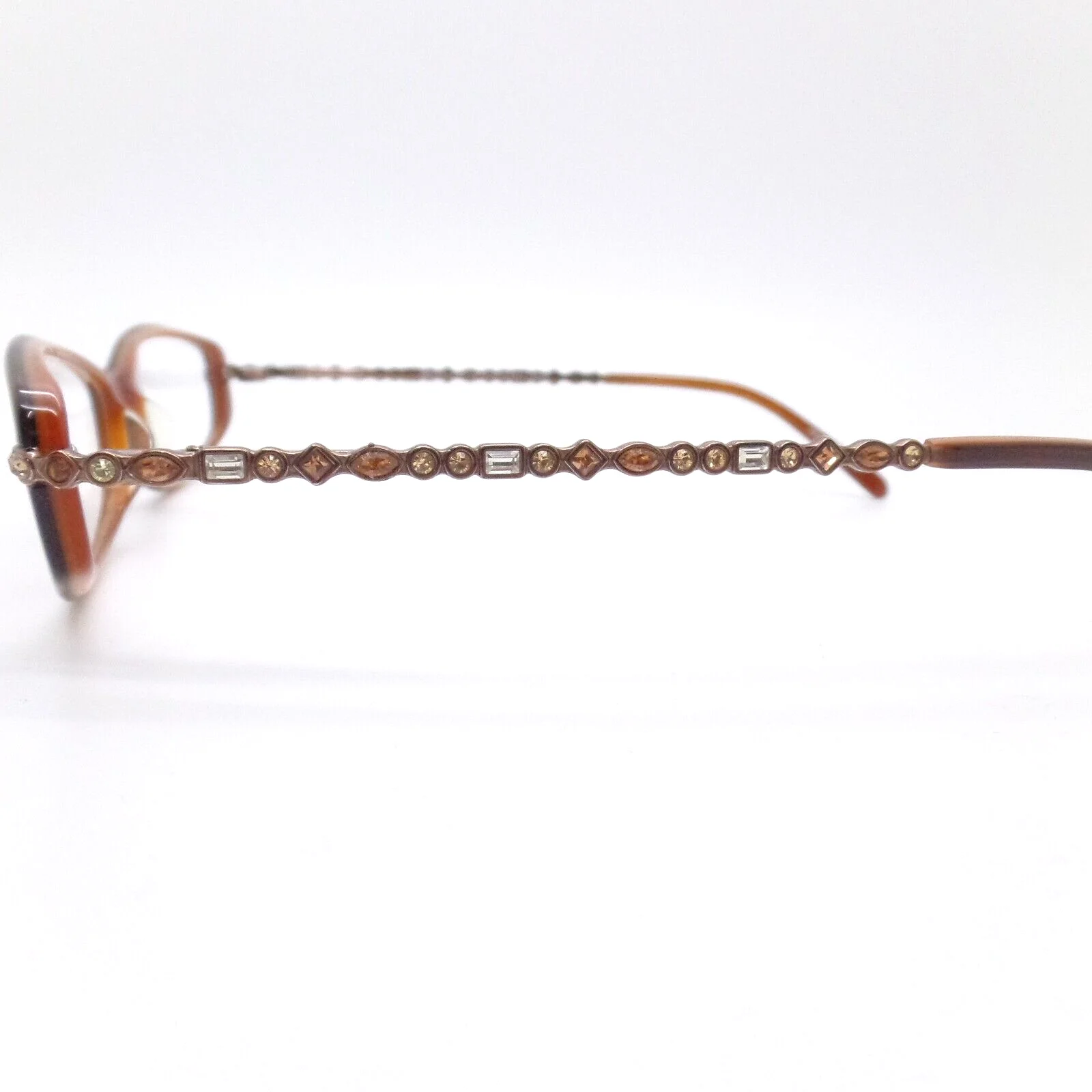 Revolution Bling Bling Frames w Clip Ons bb019 Brown Polarized New Authentic 4