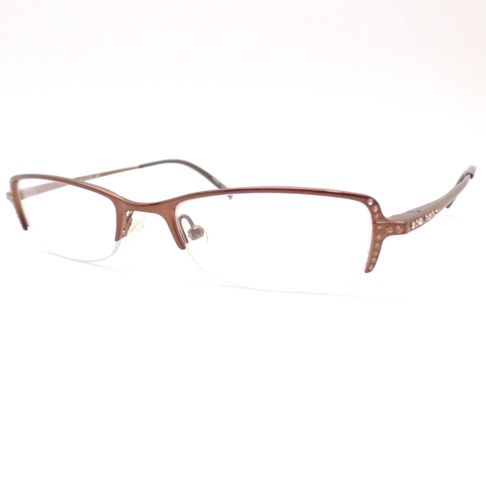 Revolution Bling Raven Frames w Clip Ons tsr001 Latte Polarized New Authentic 2