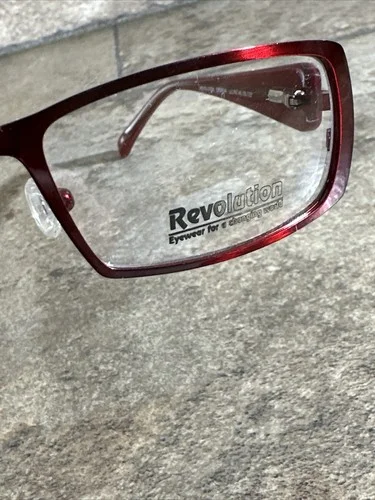 Revolution Eyewear REV755 RDLR Red Metal Eyeglasses Frames 52-17-135 3