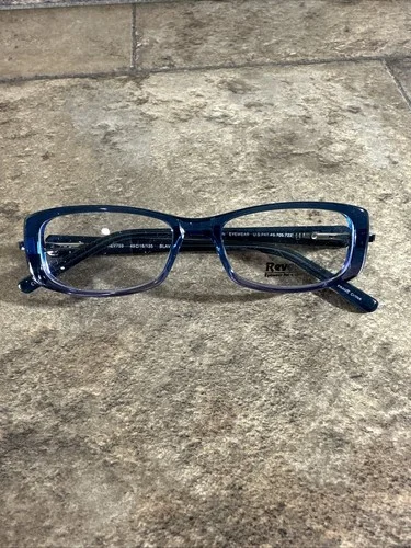 Revolution Eyewear REV759 Blav Blue Eyeglasses Frames 49-16-135 NEW