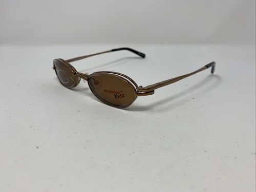 Revolution Kids Eyeglasses Frames REK2012 44-18-130 Brown W/sunclip XX72 2