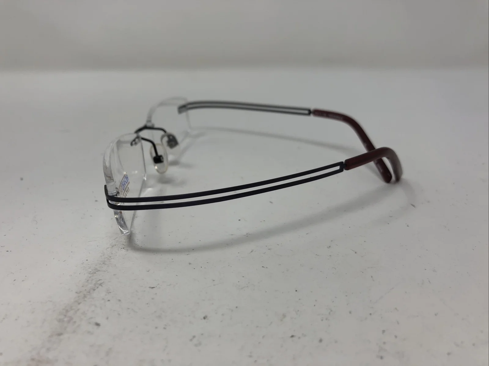 Richard Taylor Eyeglasses Frames RENAUD Titanium Periwinkle 53-17-135 LW17 4