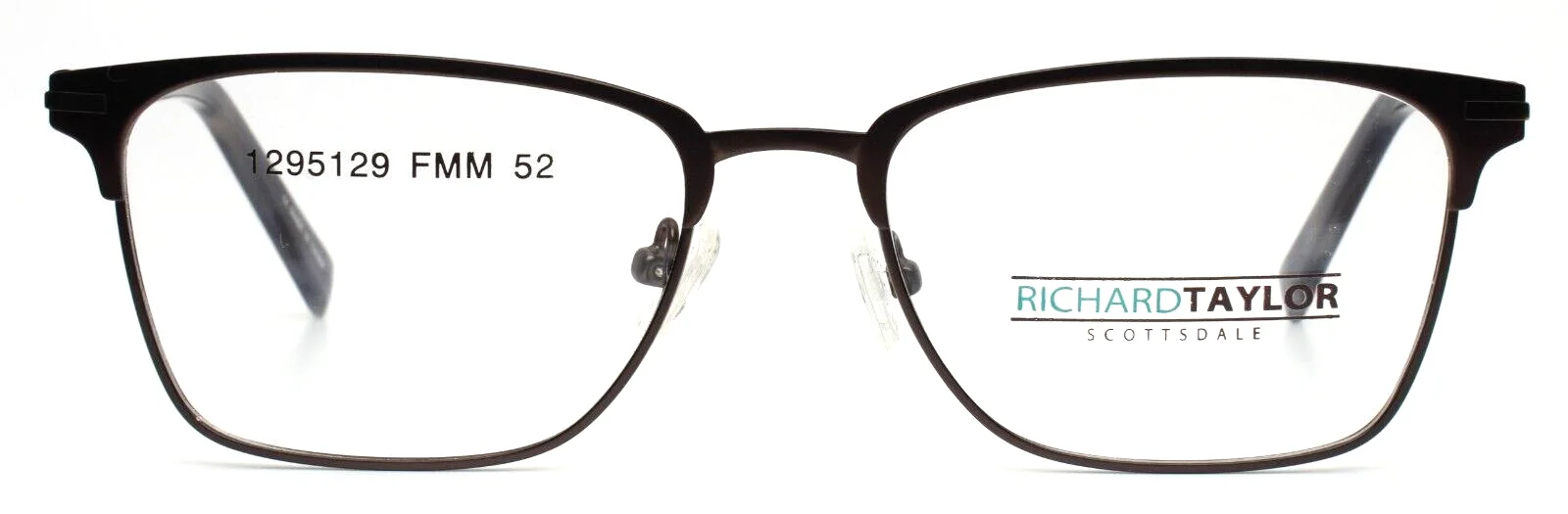 RICHARD TAYLOR SCOTTSDALE Ezra Brown Mens Rectangle Eyeglasses 52-17-140 B:37 2