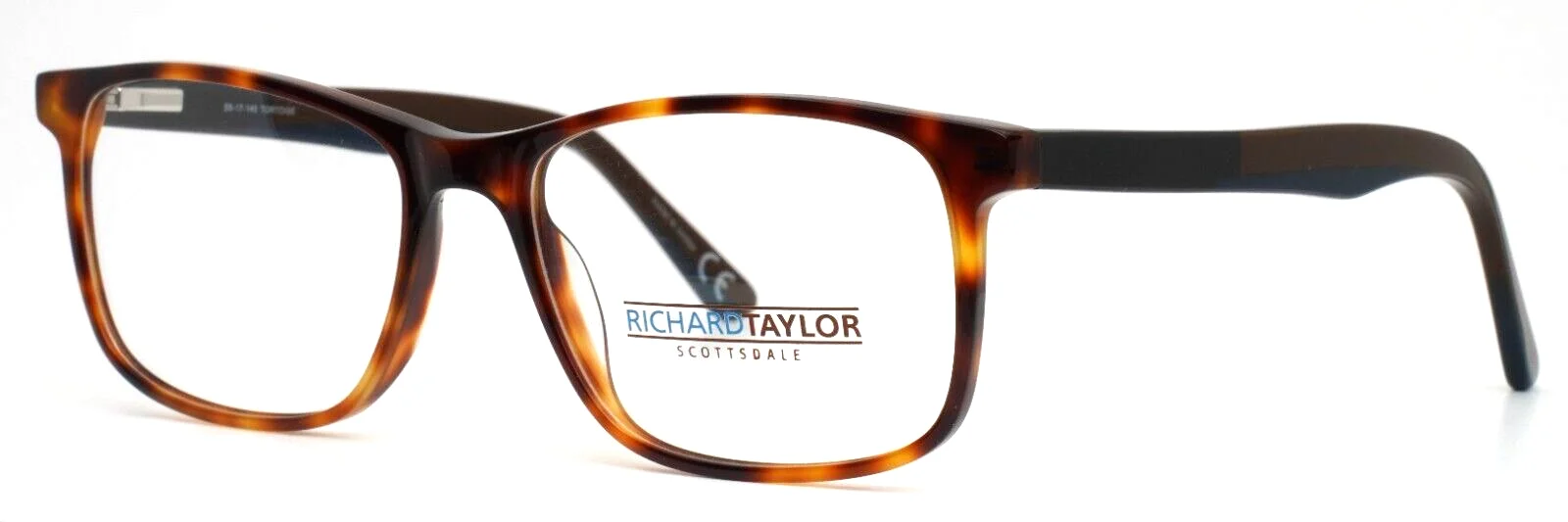 RICHARD TAYLOR SCOTTSDALE Fiyero Tortoise Mens Rectangle Eyeglasses 55-17-145