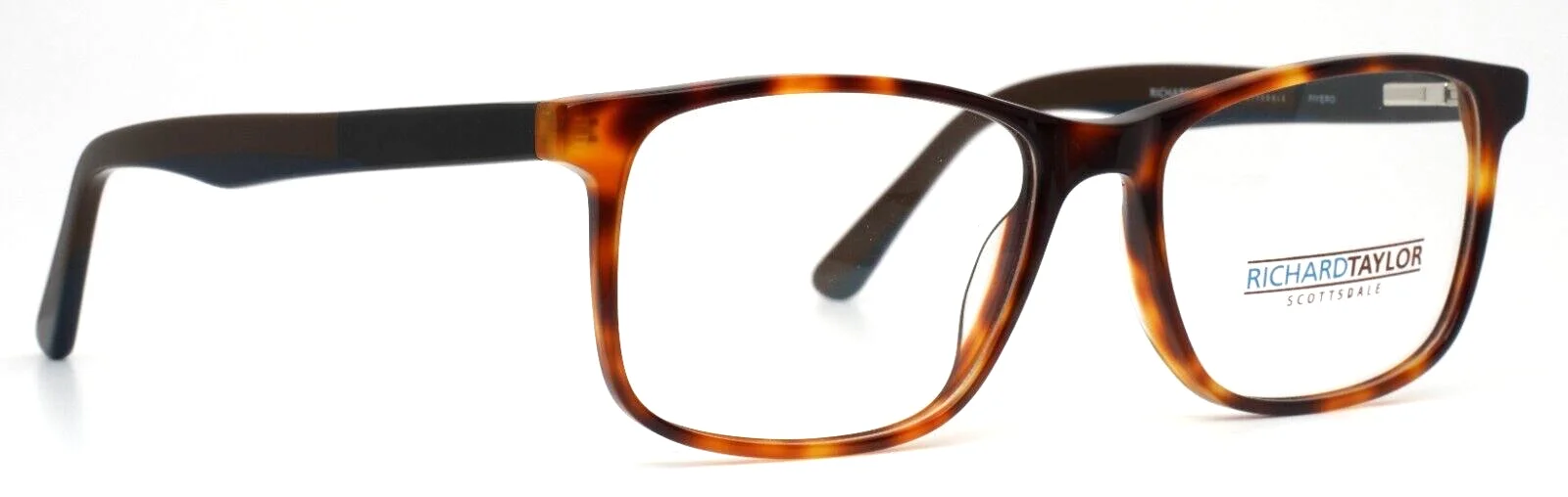 RICHARD TAYLOR SCOTTSDALE Fiyero Tortoise Mens Rectangle Eyeglasses 55-17-145 3