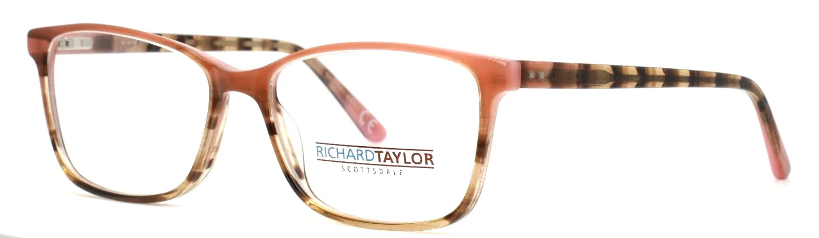 RICHARD TAYLOR SCOTTSDALE Glinda Rose Womens Rectangle Eyeglasses 55-16-140 B:38