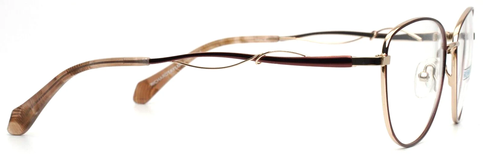 RICHARD TAYLOR SCOTTSDALE Grace Brown Womens Semi Cat Eye Eyeglasses 53-17-140 4