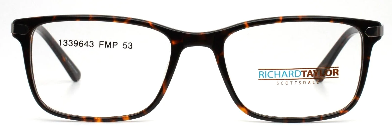RICHARD TAYLOR SCOTTSDALE Harvey Tortoise Mens Rectangle Eyeglasses 53-18-140 2