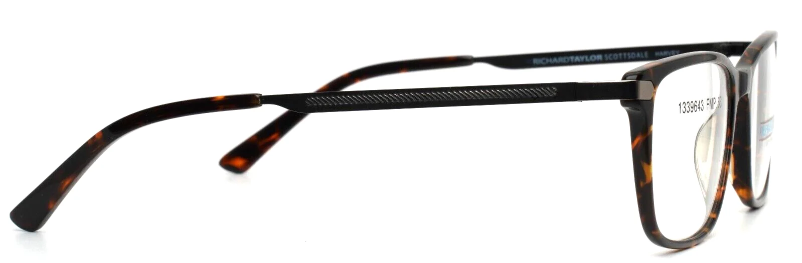 RICHARD TAYLOR SCOTTSDALE Harvey Tortoise Mens Rectangle Eyeglasses 53-18-140 4