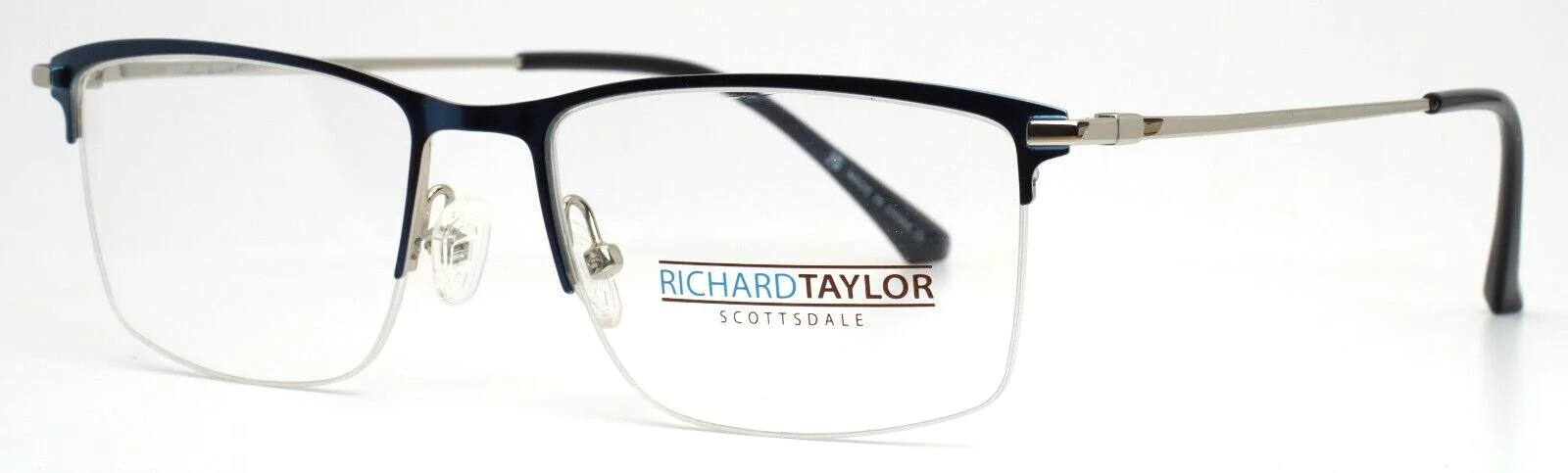 RICHARD TAYLOR SCOTTSDALE Jalen Navy Mens Rectangle Eyeglasses 52-17-145