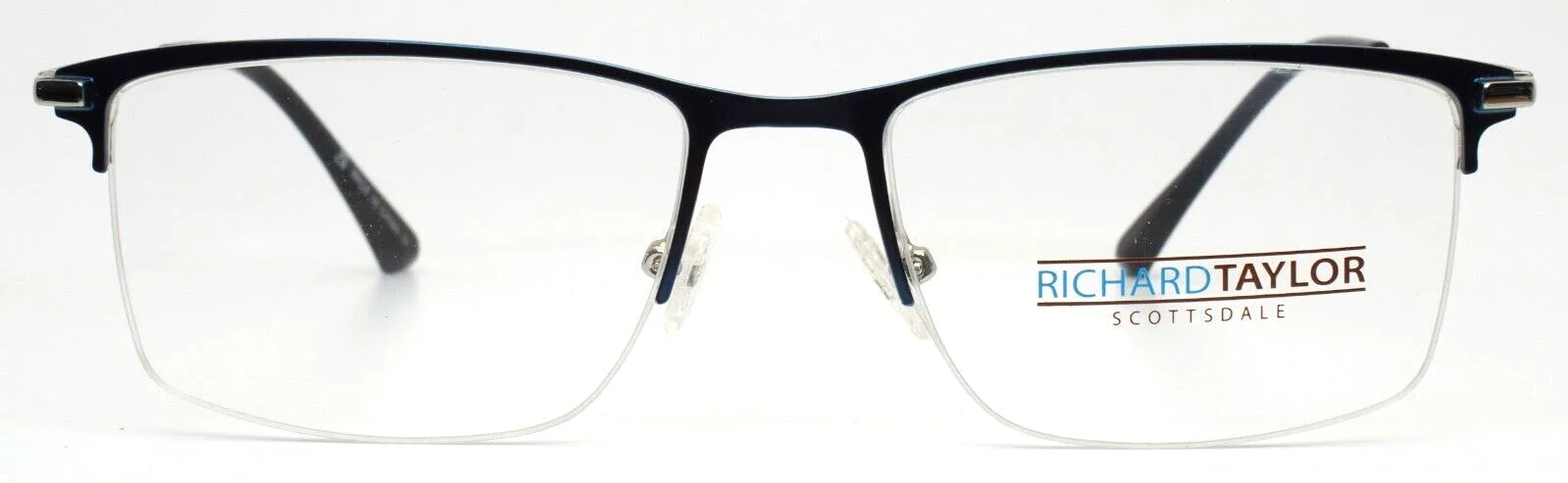 RICHARD TAYLOR SCOTTSDALE Jalen Navy Mens Rectangle Eyeglasses 52-17-145 2