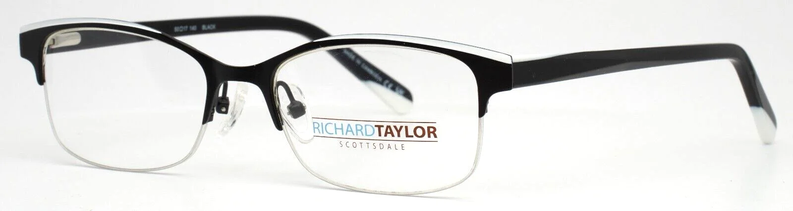 RICHARD TAYLOR SCOTTSDALE Jocelyn Black Womens Rectangle Eyeglasses 50-17-140