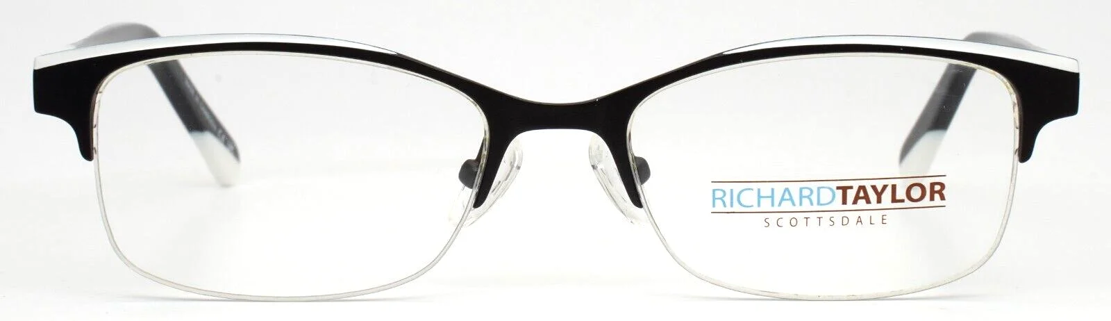 RICHARD TAYLOR SCOTTSDALE Jocelyn Black Womens Rectangle Eyeglasses 50-17-140 2