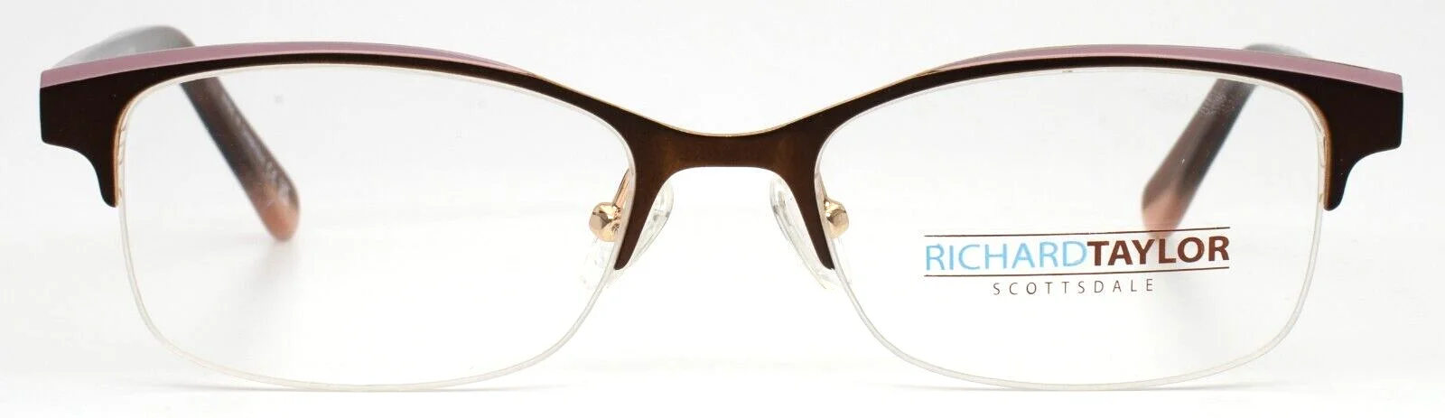 RICHARD TAYLOR SCOTTSDALE Jocelyn Brown Womens Rectangle Eyeglasses 50-17-140 2