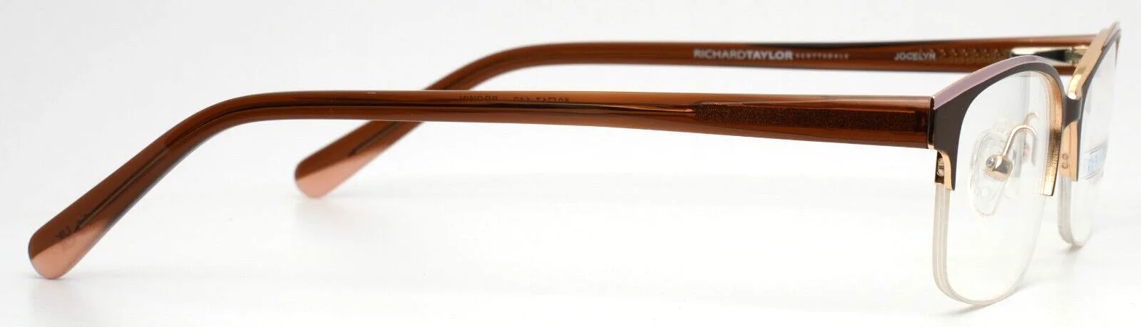 RICHARD TAYLOR SCOTTSDALE Jocelyn Brown Womens Rectangle Eyeglasses 50-17-140 4