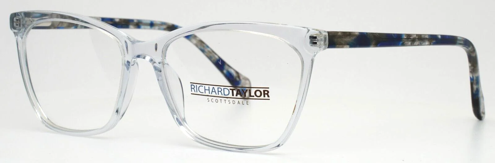 RICHARD TAYLOR SCOTTSDALE Viola Blue Crystal Womens Cat Eye Eyeglasses 54-16-140