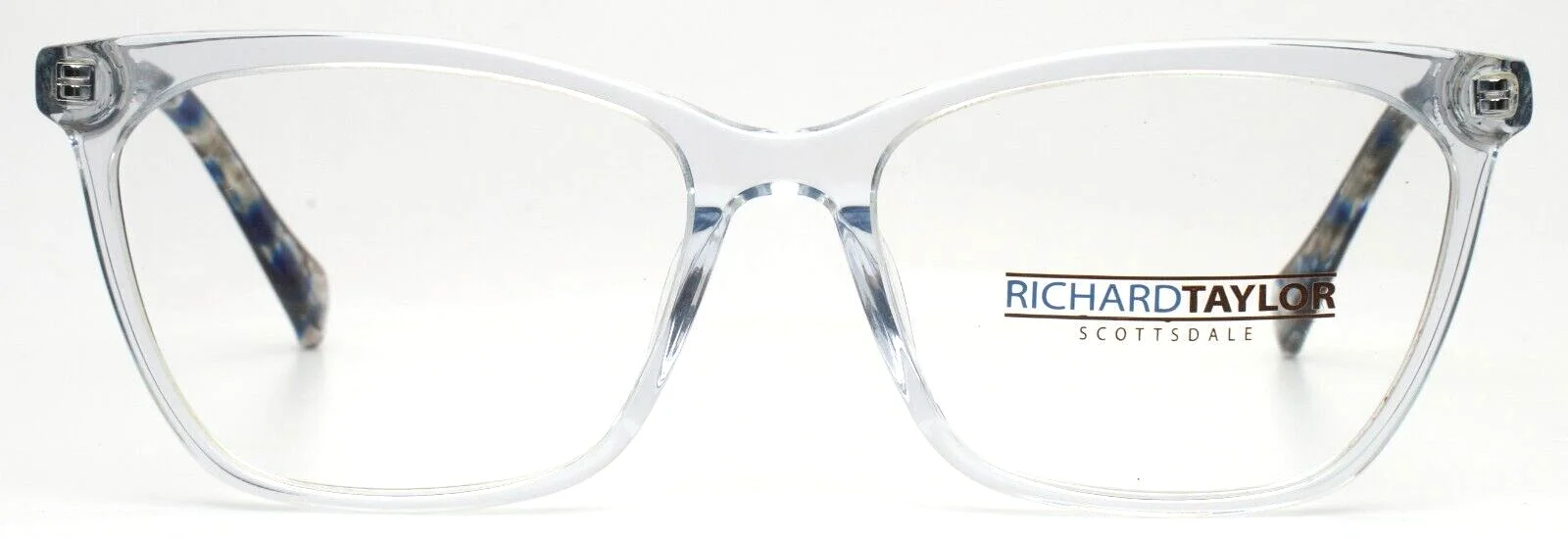 RICHARD TAYLOR SCOTTSDALE Viola Blue Crystal Womens Cat Eye Eyeglasses 54-16-140 2