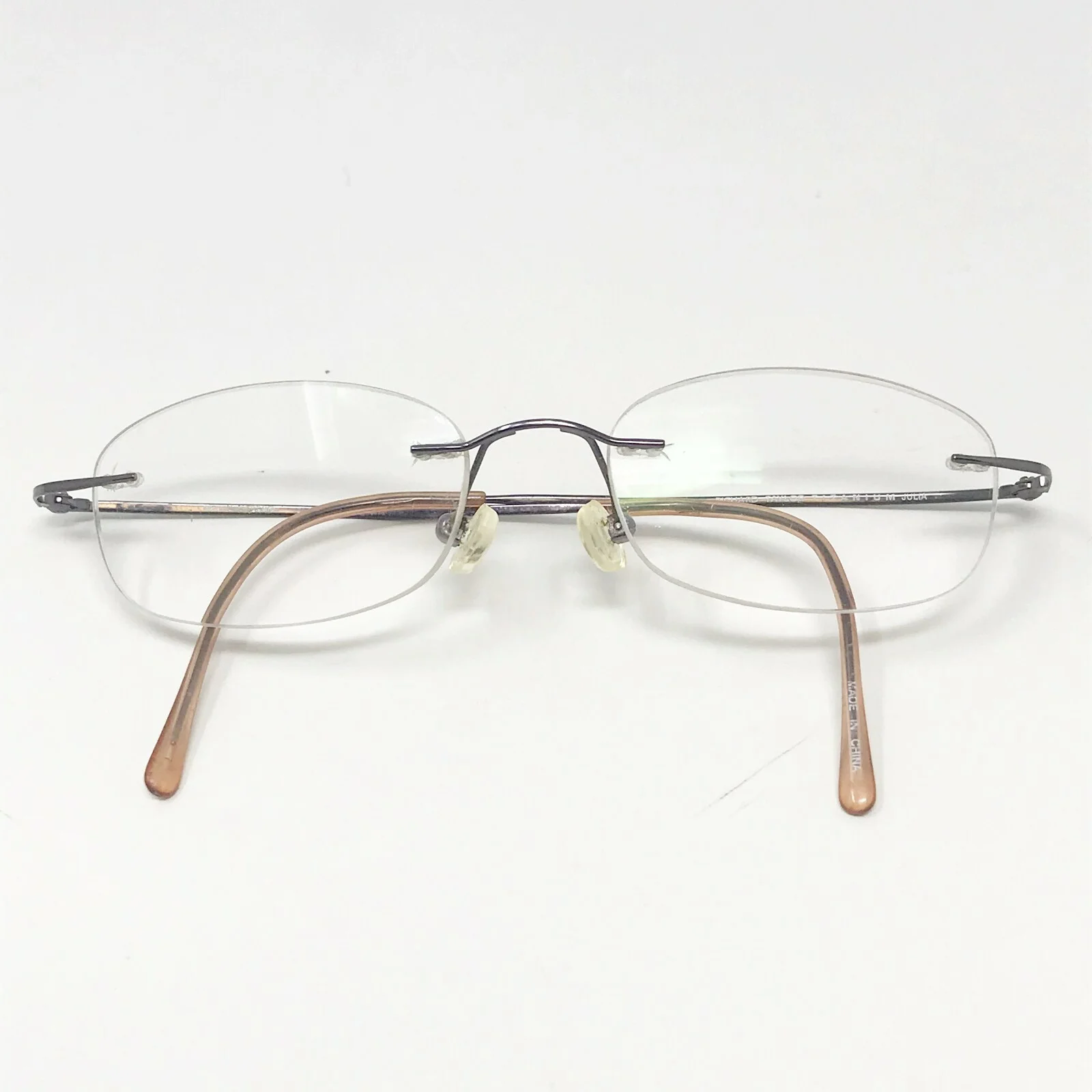 Richard Taylor Titanium Sarah Eyeglass Frames 52-16-135 Drill Mount Orchid